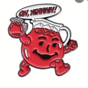 Red Kool-Aid Man Enamel Pin